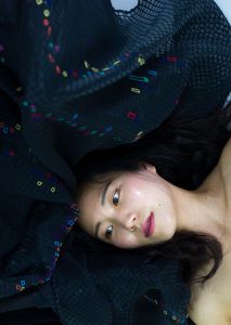A picture of my artist friend Da Hee Lee in Glasgow.
